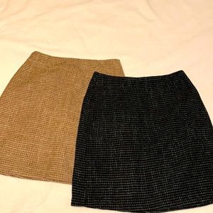 2-pack Tweed Skirts Size Small